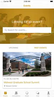 graduate school events iphone screenshot 2