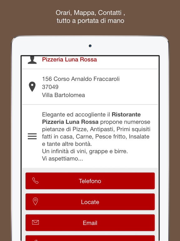 Screenshot #4 pour Pizzeria Luna Rossa