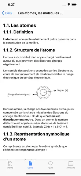 Game screenshot Chimie 3ème apk