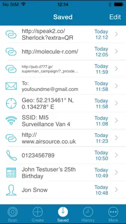 Optiscan QR Code Reader screenshot 5