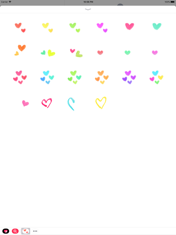 LOVE : with all my hearts iPad screenshot 2 - Stickers app
