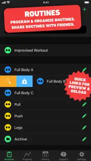 heavyset - gym workout log iphone screenshot 2