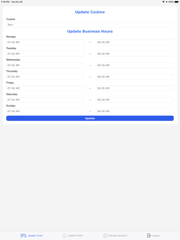 Screenshot #6 pour Foodie Truck - Driver