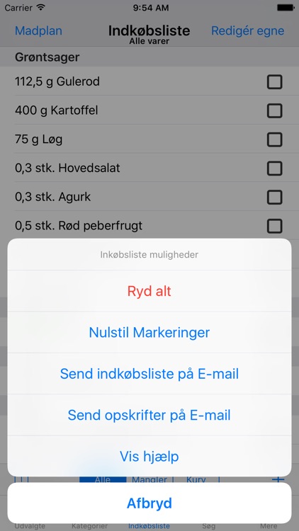 Madopskrifter.nu - Madplanen screenshot-7