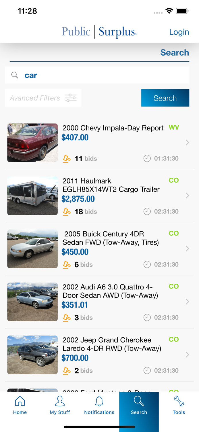 Public Surplus Buyers App