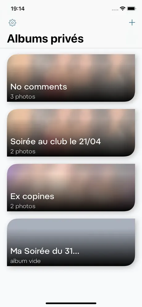 Photo privée et album secret