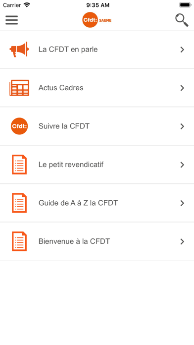 CFDT SAEME screenshot 3