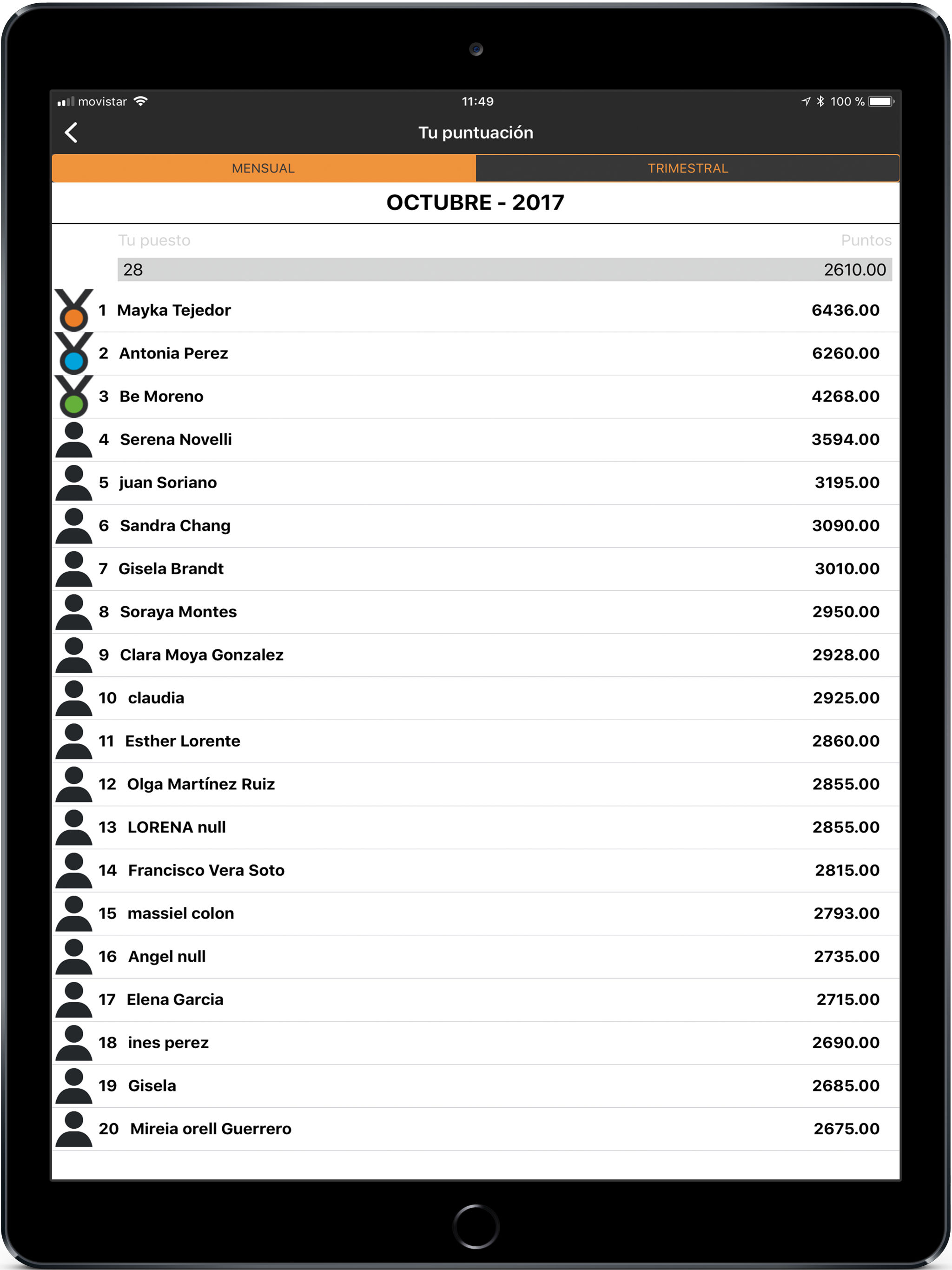Gimnasio online - Rutinas screenshot 8