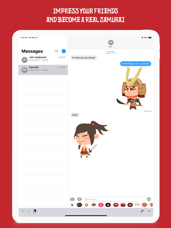 Screenshot #5 pour Samurai and Ninja Stickers