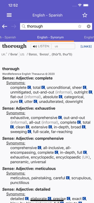 Dizionario Inglese WordRef. su App Store