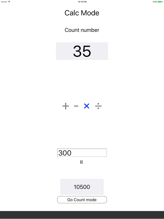 EX Tally counter- calculation- iPad screenshot 2 - Productivity app