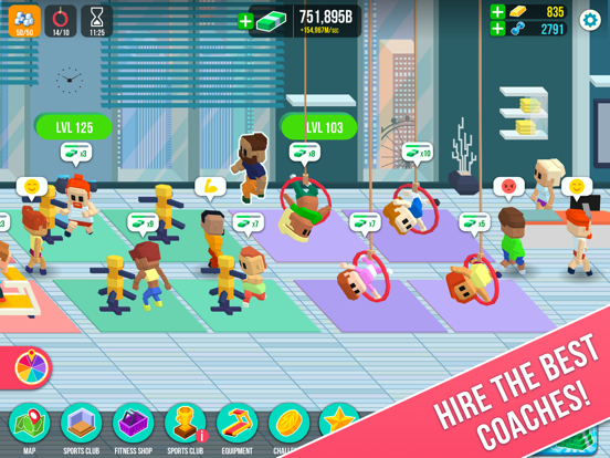 Screenshot #5 pour Fitness Corp.: business empire