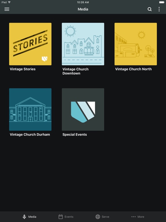 Vintage Church iPad screenshot 1 - Lifestyle app