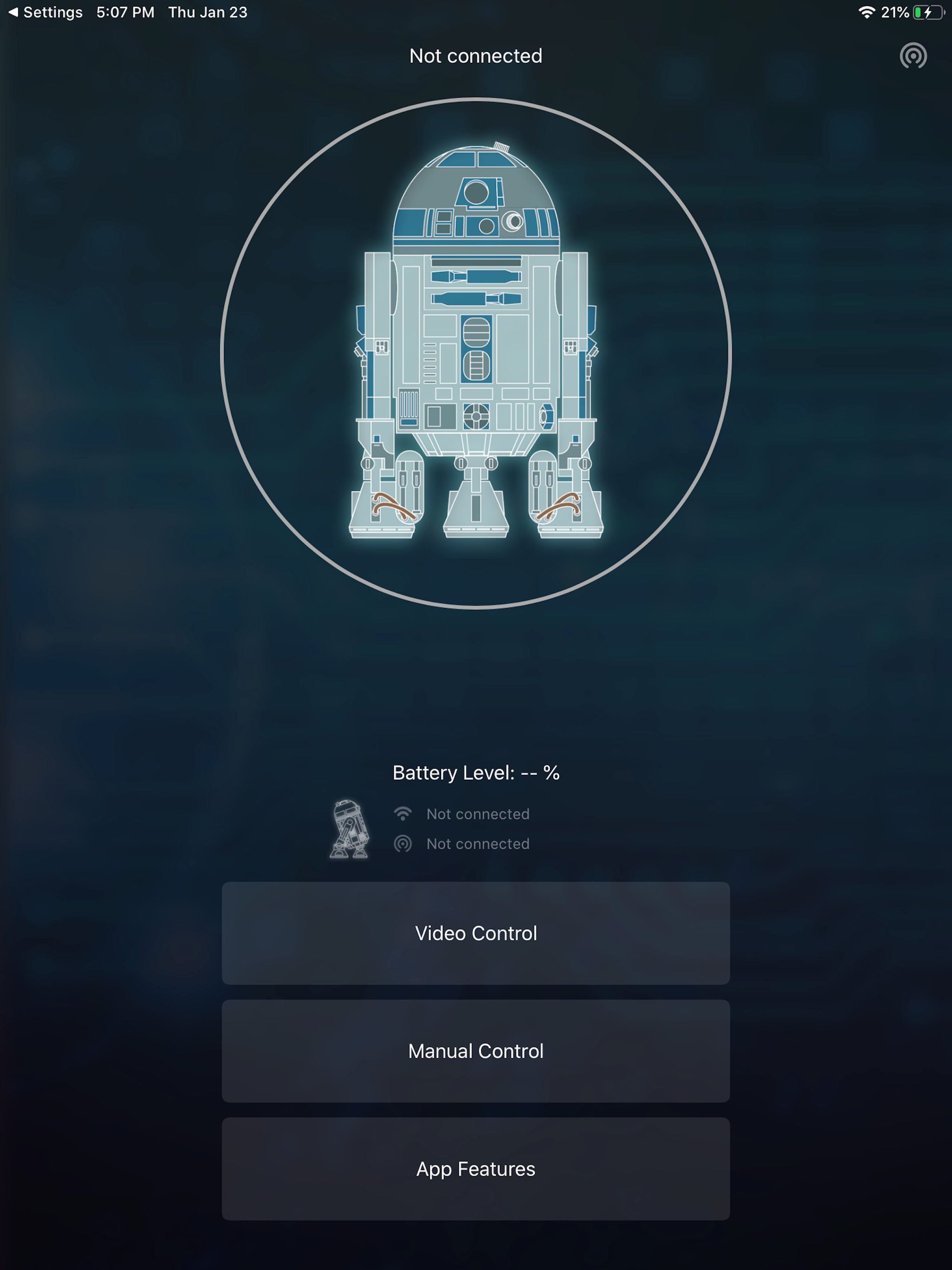 R2-D2 droid control