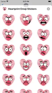 How to cancel & delete heartprint emoji stickers 4