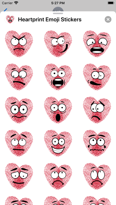 Screenshot #2 pour Heartprint Emoji Stickers