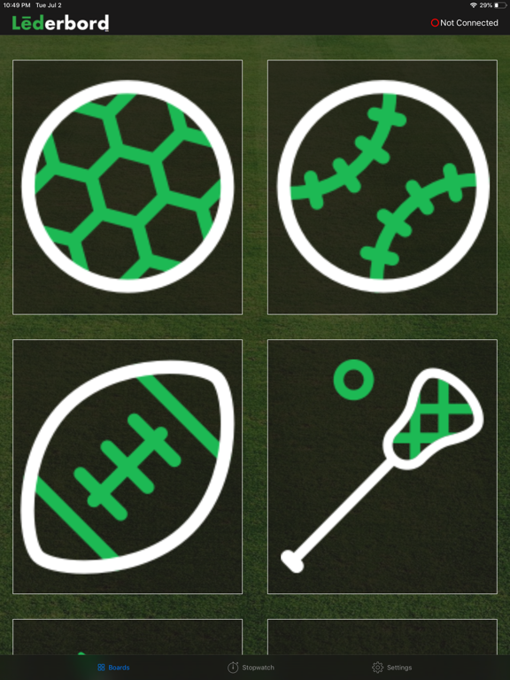 Lederbord iPad screenshot 1 - Sports app