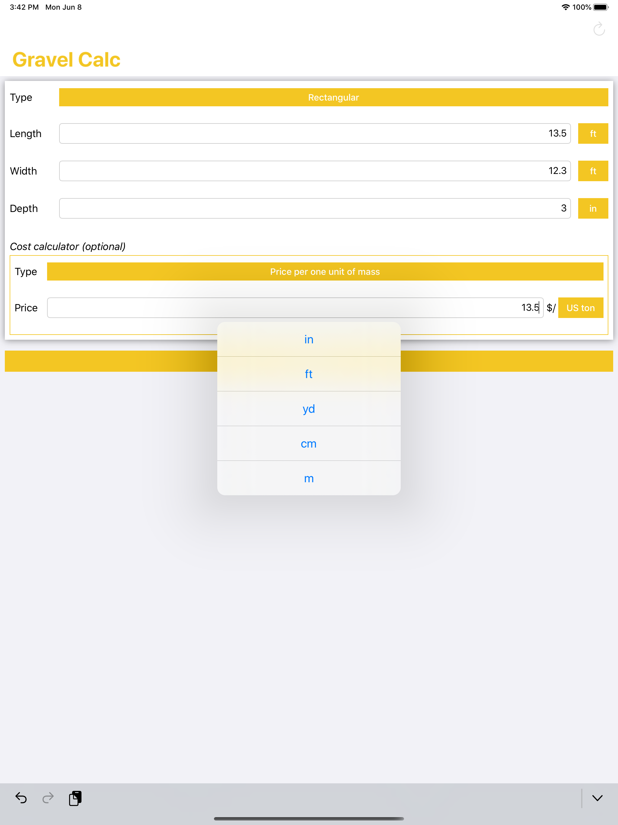 Gravel Calculator - Calc