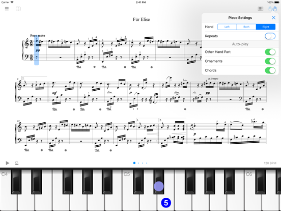Screenshot #4 pour PianoMate - Piano Sheet Music