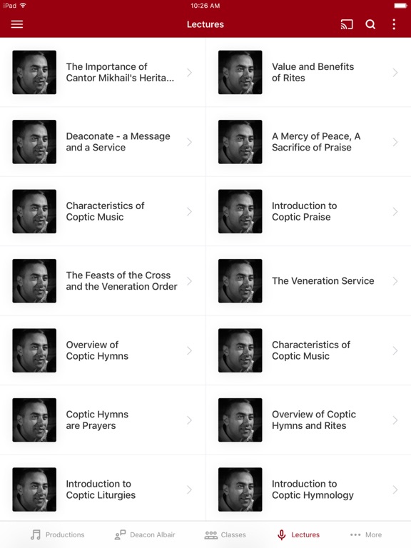 CopticHymns iPad screenshot 3 - Education app