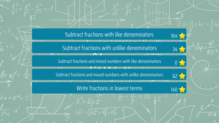 Subtracting Fractions