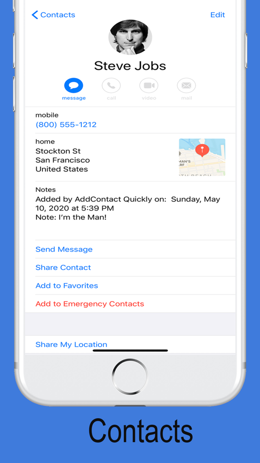 #4. Add a Contact Quickly (iOS) 由: SoftGine