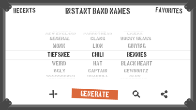 Instant Band Names iPhone screenshot 4 - Music app