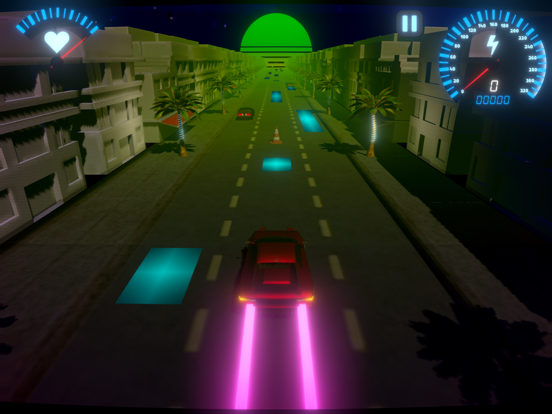 Screenshot #5 pour OverDrive - Synthwave Racer