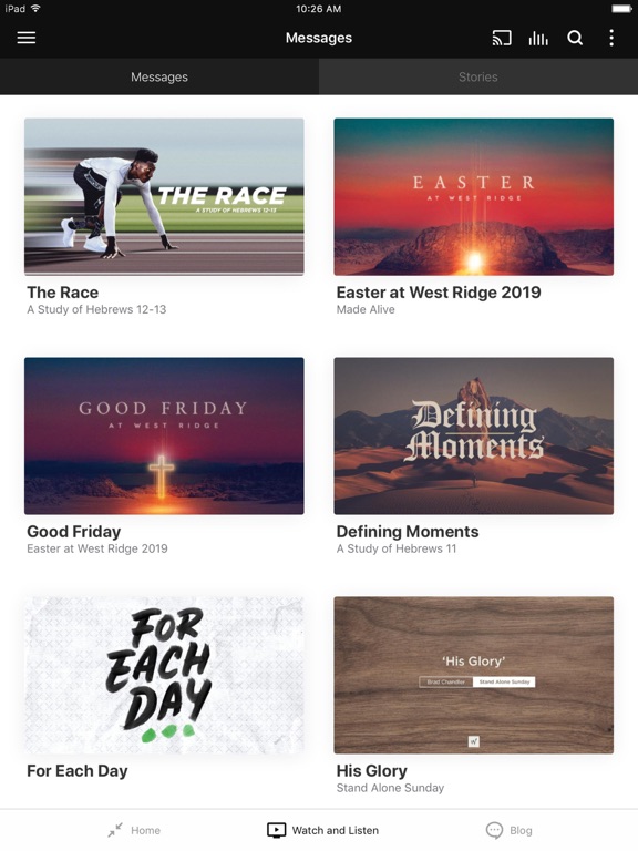 West Ridge Church iPad screenshot 2 - Lifestyle app