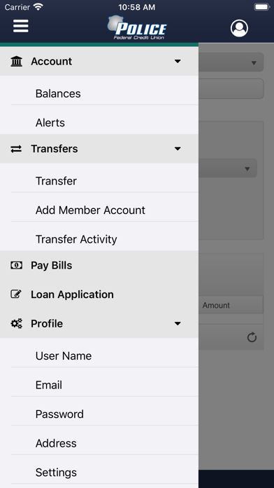 Police FCU Mobile Screenshot