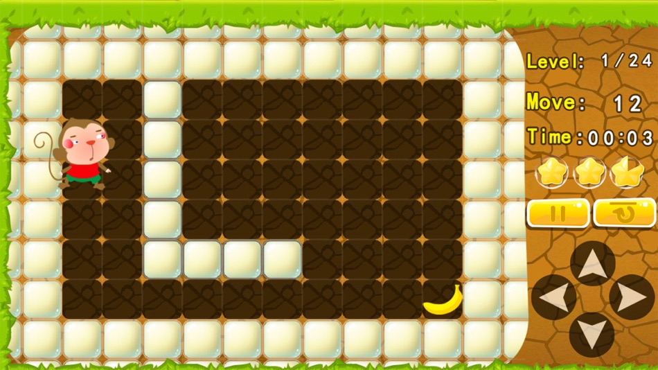 #1. Monkey find the way to bananas (iOS) 由: Wai Chin Ng