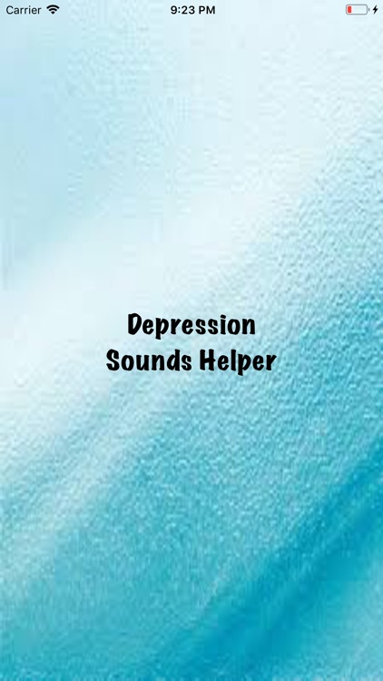Depression Sounds Helper