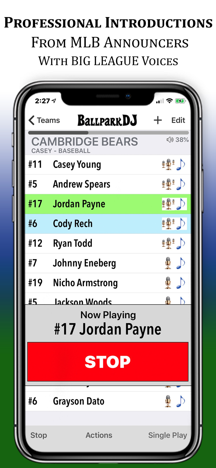 BallparkDJ Walkout Intros