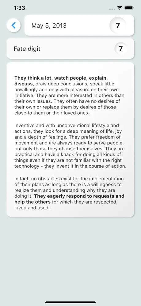 Fast numerology 69
