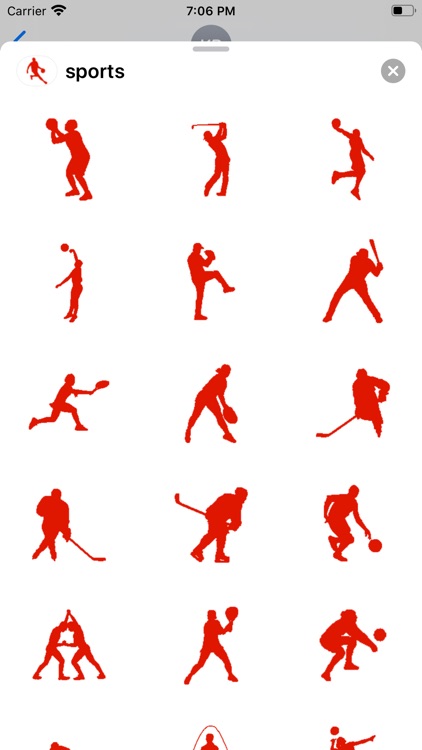 Fun Sports Silhouette Stickers