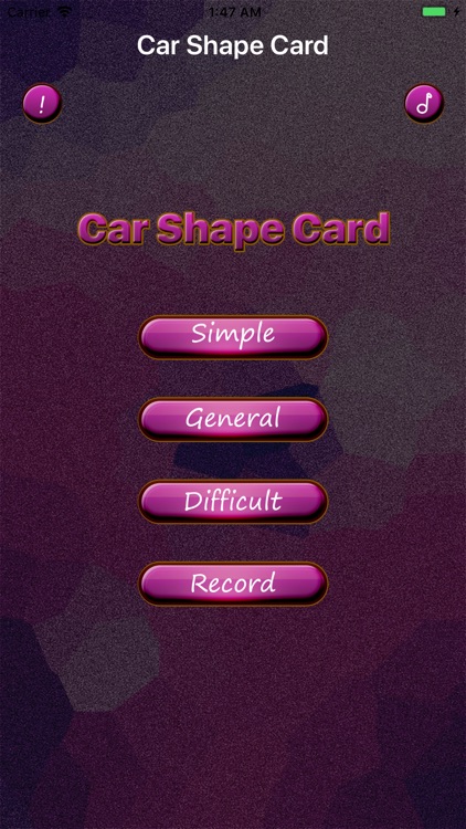 Car Shape Card