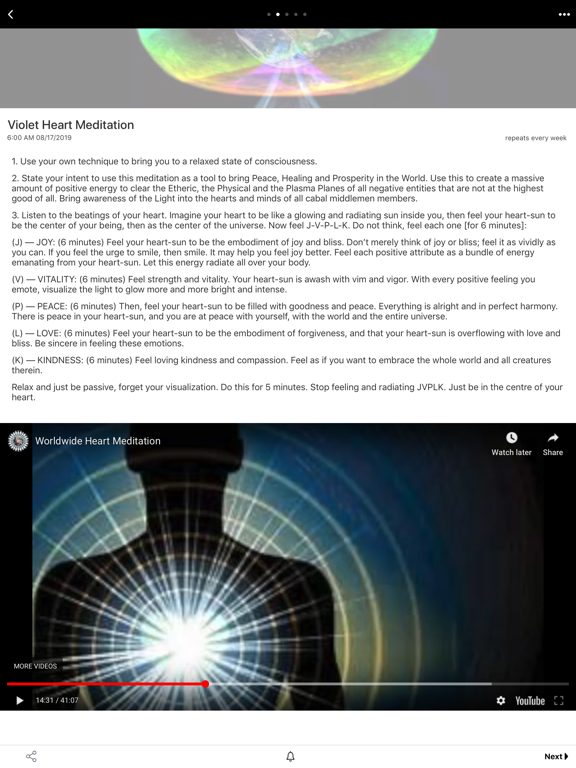 Mass Meditate iPad screenshot 4 - Lifestyle app