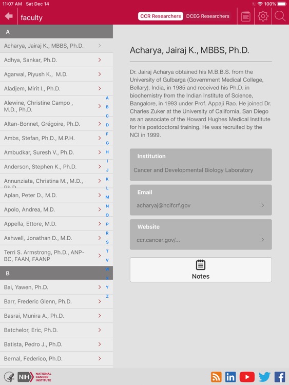 NCI @ NIH FYI for iPad screenshot-3