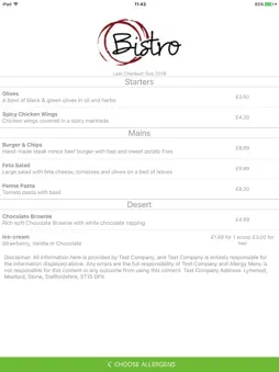 Allergy Menu screenshot 7