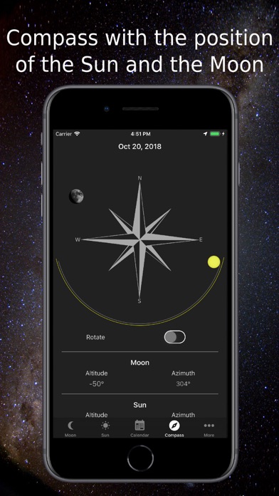 Moon Phase Calendar & Compass screenshot 4