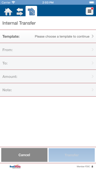 BankVista Business Screenshot
