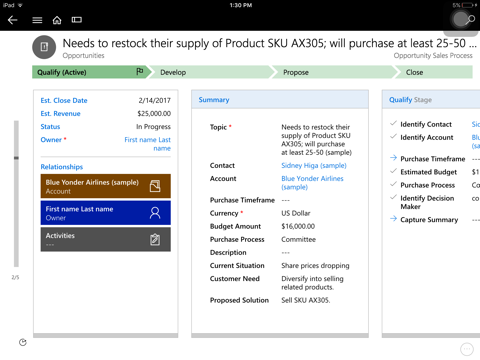 Microsoft Dynamics 365 - náhled