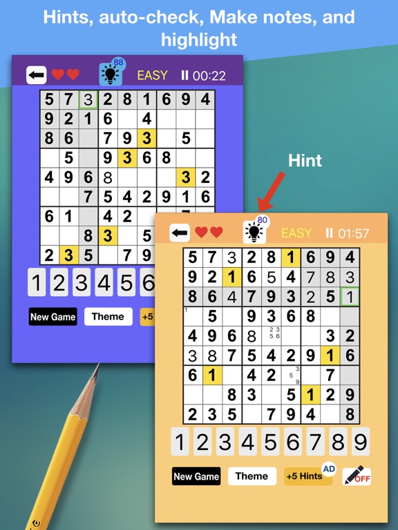 Screenshot #5 pour Soduko 2in1 - jeu cérébr