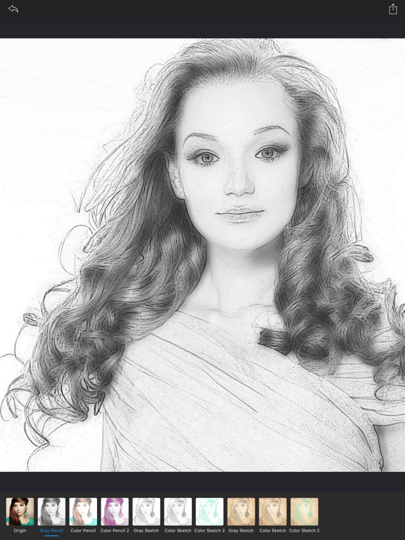 Photo Sketch & Pencil Sketcher iPad screenshot