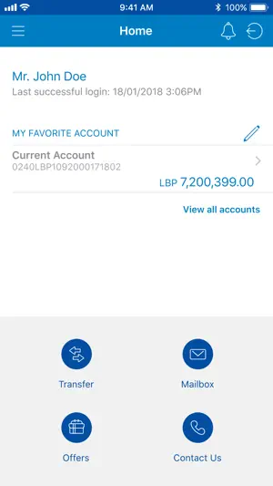 Fransabank screenshot 2