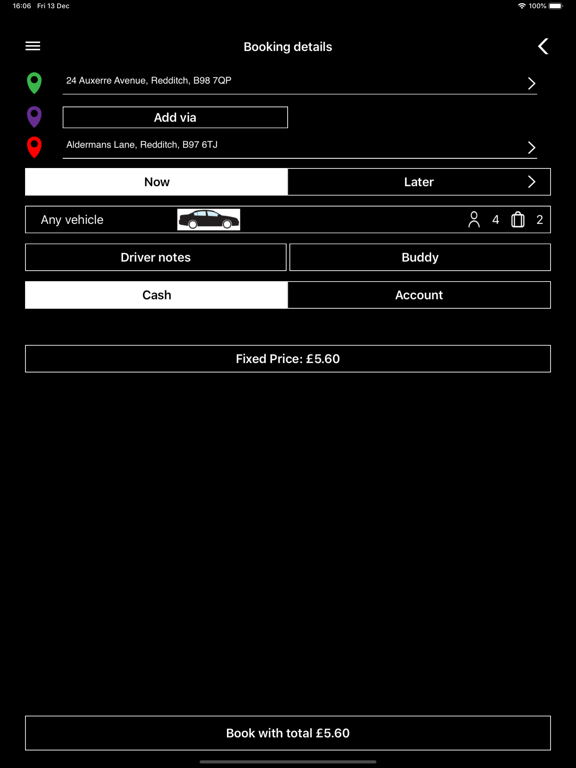 A1 Taxis Redditch screenshot 3