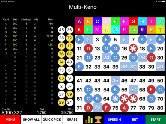 Screenshot #4 pour Keno Multi-Keno