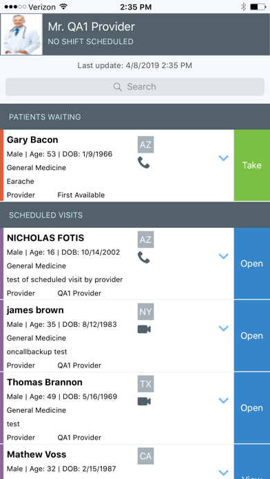 Akron Quick Care Provider Screenshot
