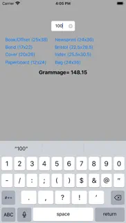 How to cancel & delete basis weight to grammage 1