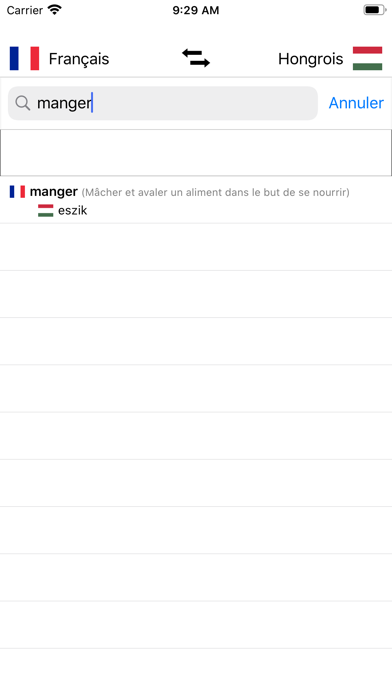 Screenshot #3 pour Dictionnaire Hongrois-Français